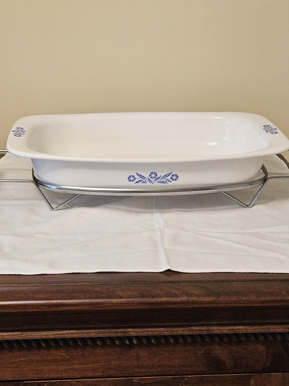 Corning Ware Open Roaster With Cradle